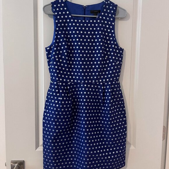 J.Crew Casual Short Polka dot Dress size 6 - Picture 1 of 3